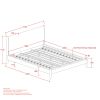 ZORAN-78" PLATFORM BED-MUSHROOM