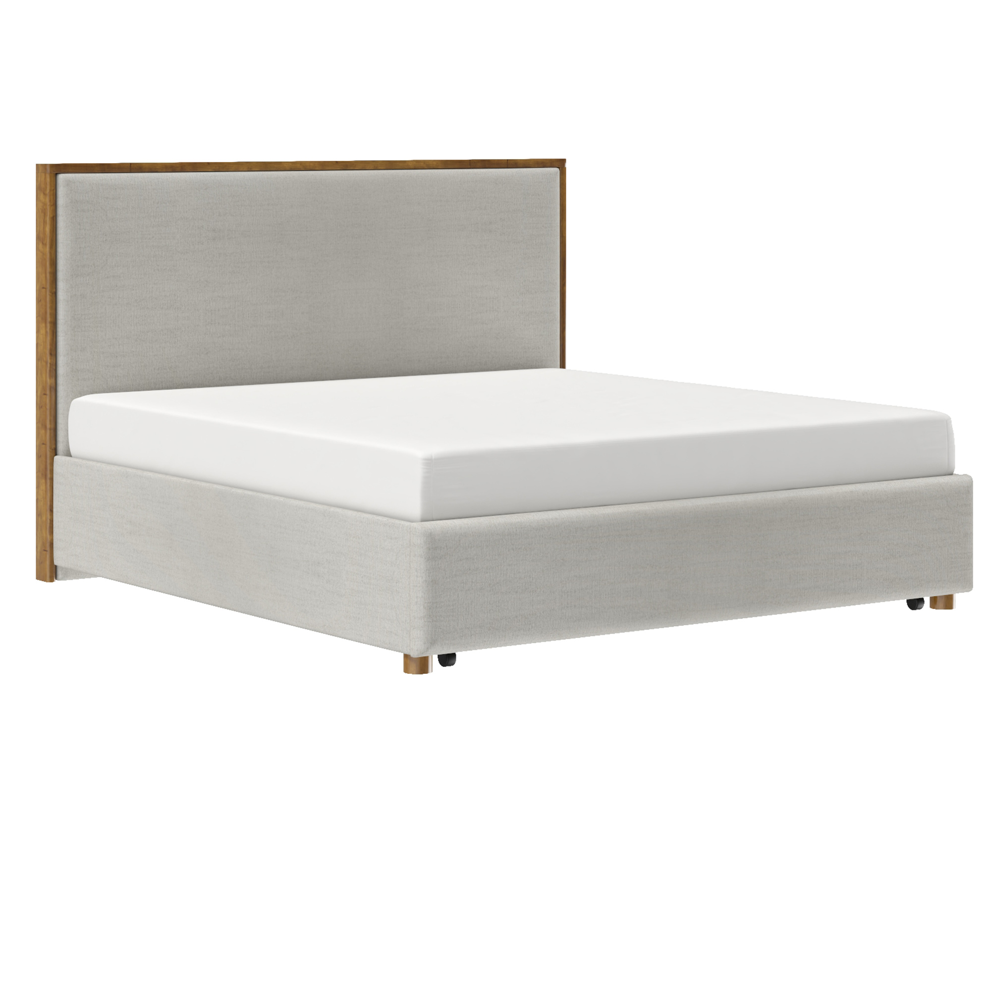 ANDOVER-78" PLATFORM BED w/DRAWER-OAT