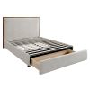 ANDOVER-60" PLATFORM BED w/DRAWER-OAT