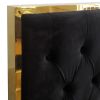 LUCILLE-60'' BED-BLACK/GOLD