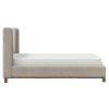 ISADORA-78" PLATFORM BED-DARK BEIGE