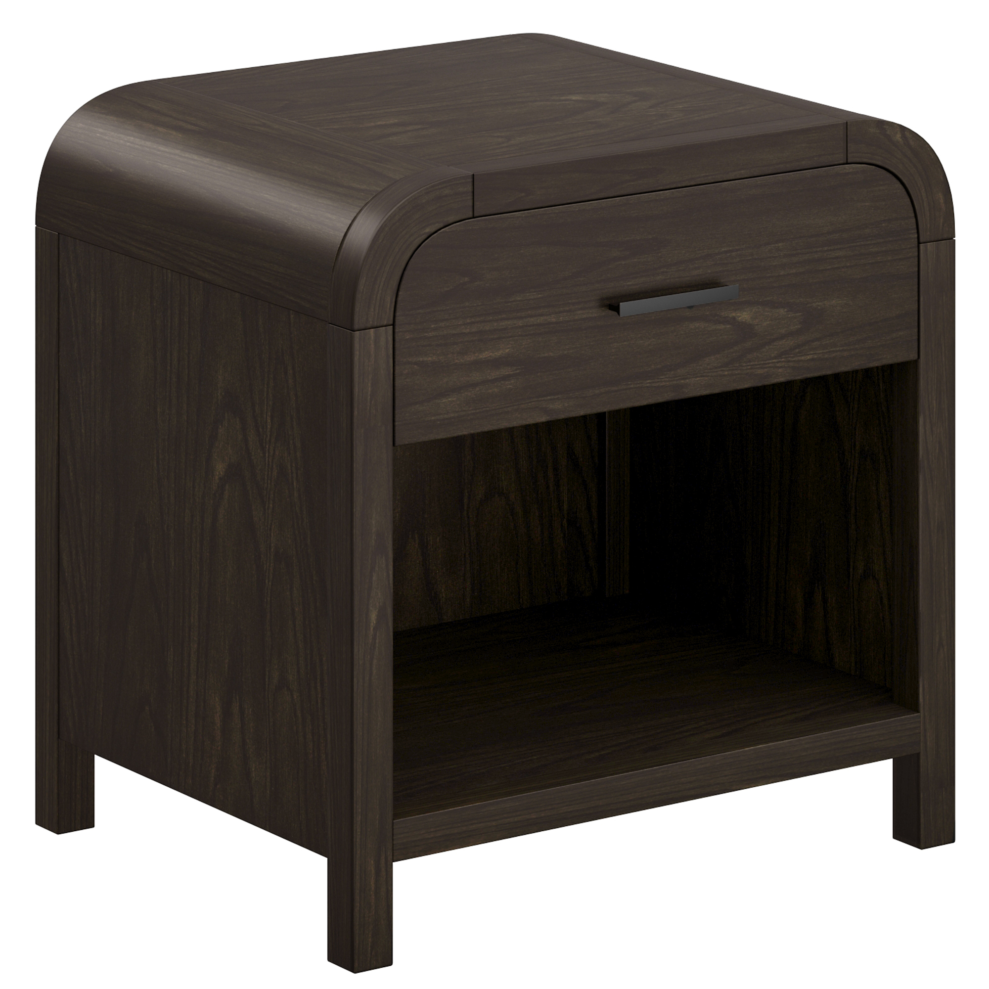 BOWMAN-1 DRWR ACCENT TABLE-DARK WALNUT