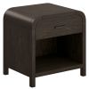 BOWMAN-1 DRWR ACCENT TABLE-DARK WALNUT