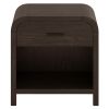 BOWMAN-1 DRWR ACCENT TABLE-DARK WALNUT