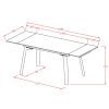 BELLARO-DINING TABLE-TRAVERTINE