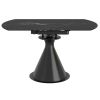 CALISTO-EXTENSION DINING TABLE-BLACK