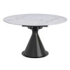 CALISTO-EXTENSION DINING TABLE-WHITE