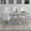 CORVUS-EXTENSION DINING TABLE-WARM GREY