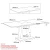 CORVUS-EXTENSION DINING TABLE-WARM GREY