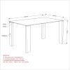 FRANKFURT-DINING TABLE-STAINLESS STEEL