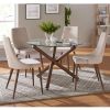 ROCCA-DINING TABLE, 40"dia-WALNUT