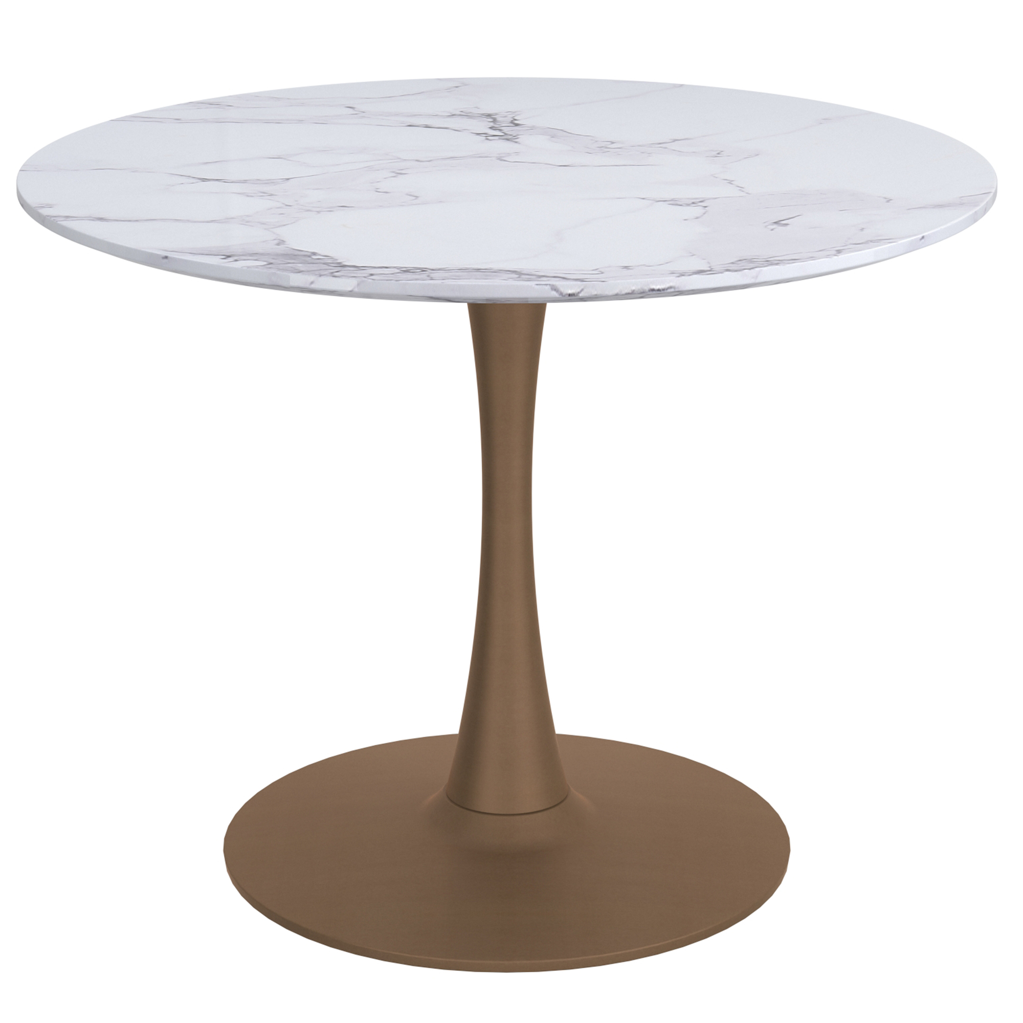 ZILO-DINING TABLE SMALL-AGED GOLD