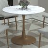ZILO-DINING TABLE SMALL-AGED GOLD
