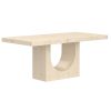 AURELIA-DINING TABLE-TRAVERTINE