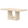 AURELIA-DINING TABLE-TRAVERTINE