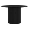 TOVAS-ROUND DINING TABLE-BLACK