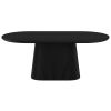 TOVAS-OVAL DINING TABLE-BLACK