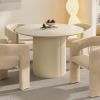 TOVAS-ROUND DINING TABLE-IVORY