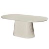 TOVAS-OVAL DINING TABLE-IVORY