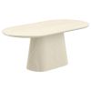 TOVAS-OVAL DINING TABLE-IVORY