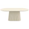 TOVAS-OVAL DINING TABLE-IVORY