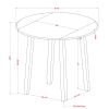 CONRAD-ROUND DINING TABLE-BLACK