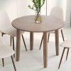 CONRAD-ROUND DINING TABLE-WALNUT