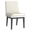 CORTEZ-SIDE CHAIR PU-BEIGE_BLACK