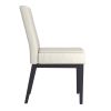 CORTEZ-SIDE CHAIR PU-BEIGE_BLACK
