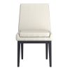 CORTEZ-SIDE CHAIR PU-BEIGE_BLACK
