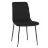BRIXX-SIDE CHAIR-BLACK PU