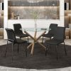 BRIXX-SIDE CHAIR-BLACK PU
