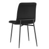 BRIXX-SIDE CHAIR-BLACK PU