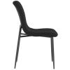 BRIXX-SIDE CHAIR-BLACK PU