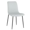 BRIXX-SIDE CHAIR-LIGHT GREY PU