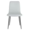 BRIXX-SIDE CHAIR-LIGHT GREY PU