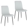 BRIXX-SIDE CHAIR-LIGHT GREY PU