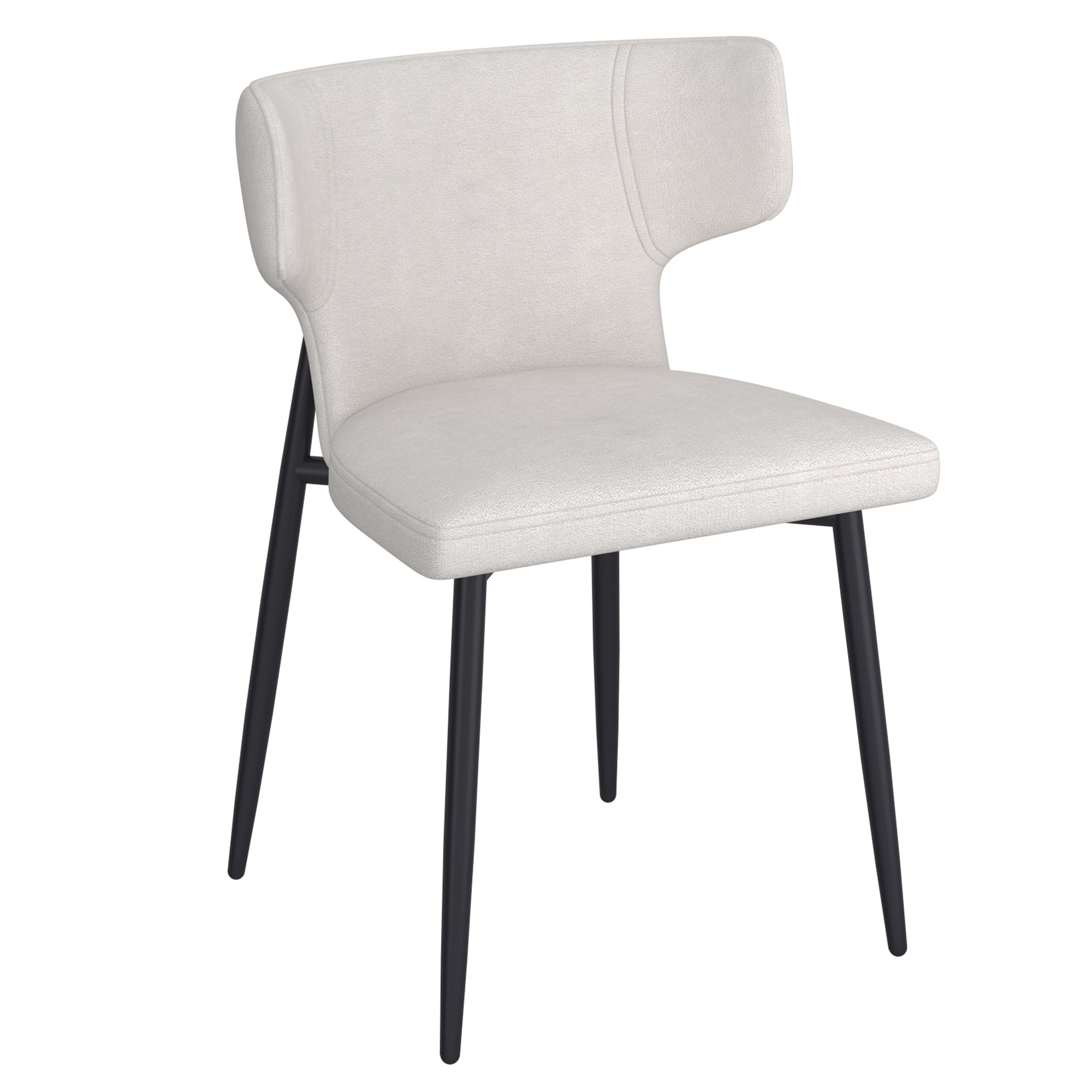 Olis-Side Chair Fabric-Beige