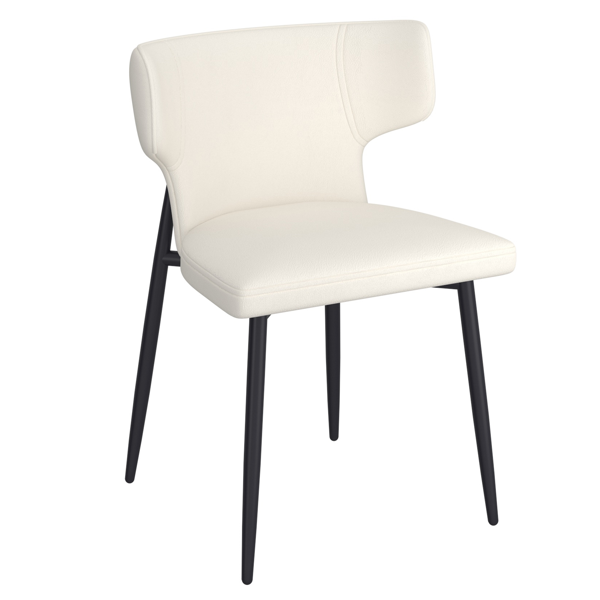 OLIS-SIDE CHAIR PU-BEIGE