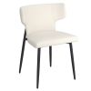 OLIS-SIDE CHAIR PU-BEIGE