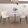OLIS-SIDE CHAIR PU-BEIGE