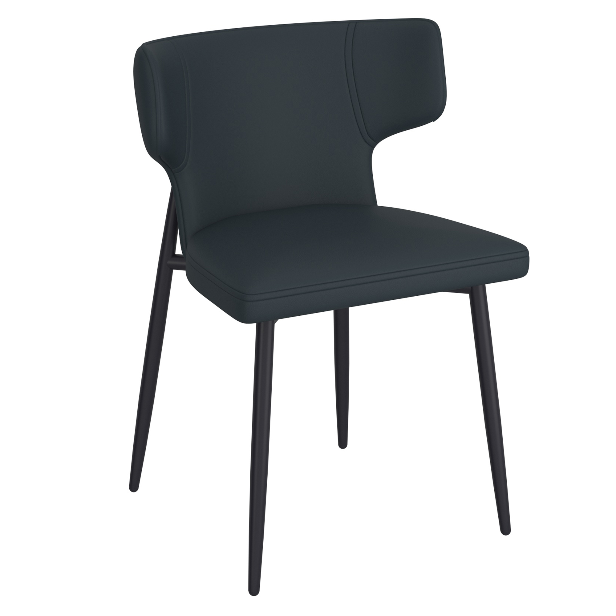 OLIS-SIDE CHAIR PU-BLACK