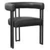 SCARLET-DINING CHAIR-PU BLACK