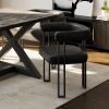 SCARLET-DINING CHAIR-PU BLACK