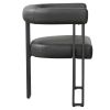 SCARLET-DINING CHAIR-PU BLACK