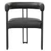 SCARLET-DINING CHAIR-PU BLACK