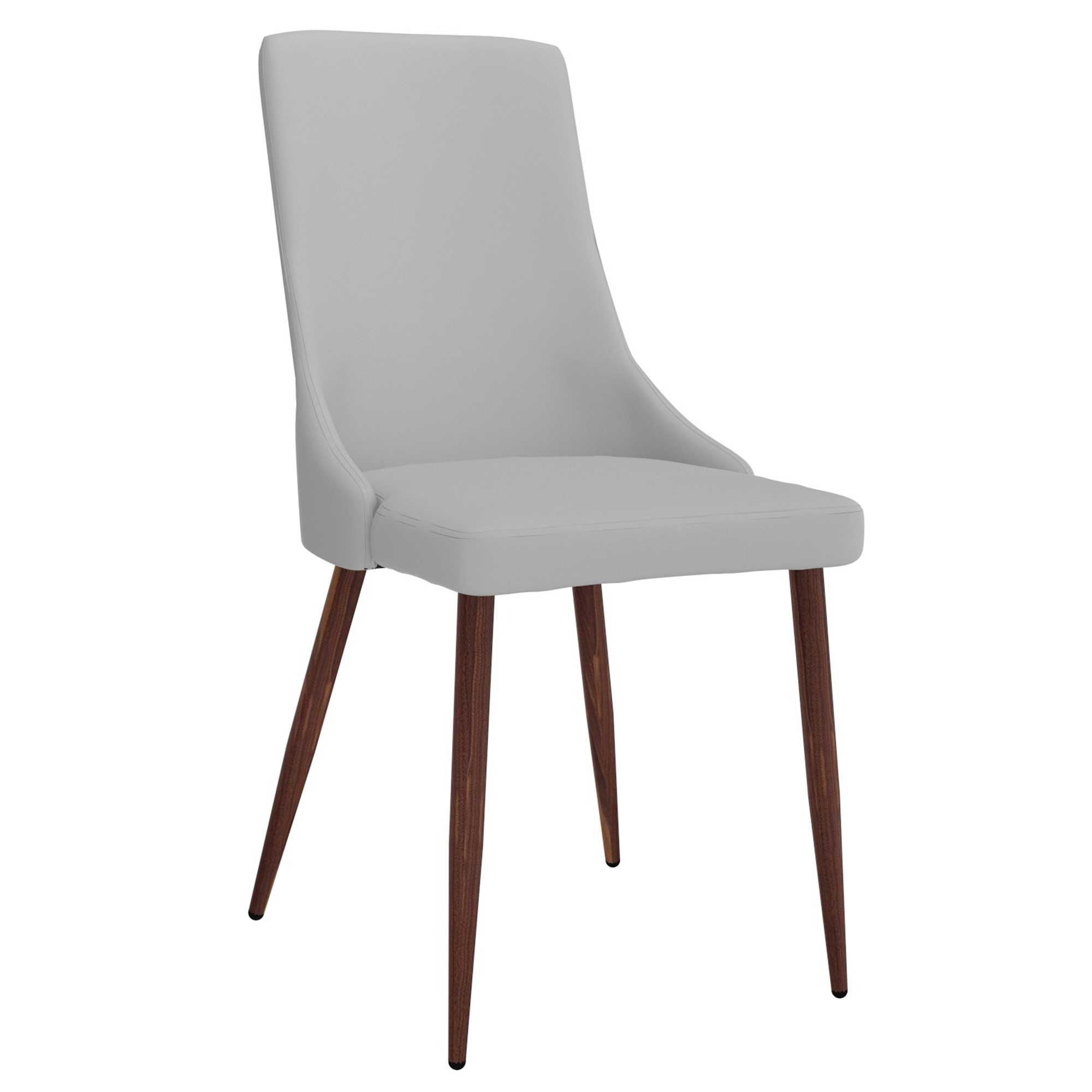 Cora-Side Chair Pu-Light Grey