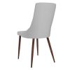 Cora-Side Chair Pu-Light Grey