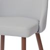 Cora-Side Chair Pu-Light Grey