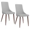 Cora-Side Chair Pu-Light Grey